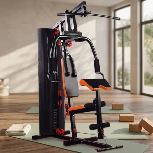 Home and Commercial Multi-Gym Machine with Multifunctional Pull-Up Station and Bench Press