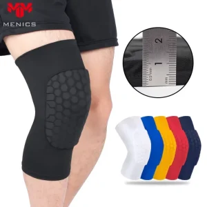 Honeycomb Shockproof Knee Pads for Outdoor Basketball, Football and Cycling with Breathable Patella Guards