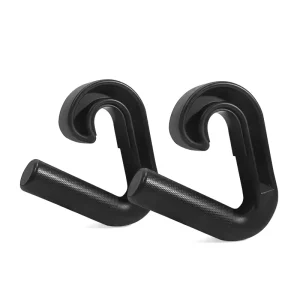 Hook-Style Fitness Handles Anti-Slip Texture Slot Rubber Pad Bicep Blaster Tensile Resistance for Pull-Ups Rowing