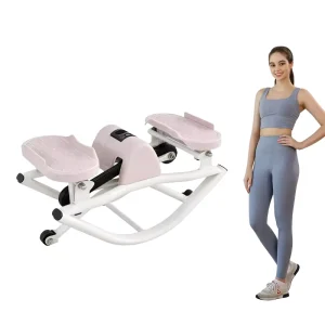 Horizontal Exercise Machine and Rocking Stepper for Core and Glute Training
