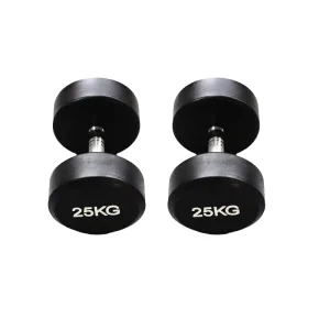 Hot Selling 25KG Premium Rubber Encased Dumbbells for Strength Training and Muscle Building
