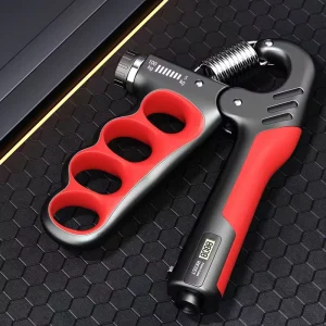 Hot Selling Ergonomic Design Grip Adjustable 5 100KG Gripper Electronic Counting Strength Spring Hand Grip Trainer for Workout