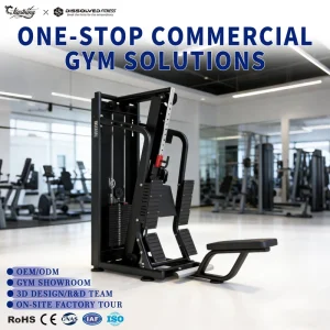 Hotel Fitness Center Equipment Bundle for 150㎡ with Pin-Loaded and Plate-Loaded Gym Equipment