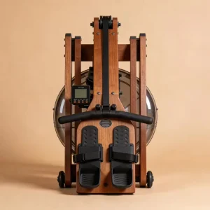 Household Hardwood Foldable Water Rowing Machine Ash Wood Water Rower Space Saving Indoor Full Body Cardio Rowing Machine