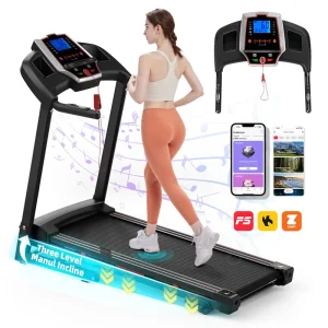 Hydraulic Folding Electric Motorized Running Machine with Manual Incline
