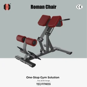 Hyperextension Roman Chair With Thigh Rollers Wide Hip Support Reinforced Steel Base Heavy Duty