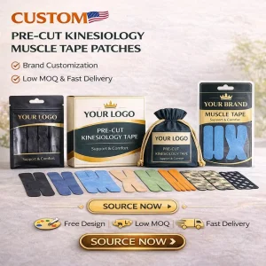Hypoallergenic Elastic Muscle Tape for Fitness Rehab Physiotherapy Athletic Support 5m Pre-Cut Kinesiology Tape