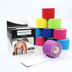 Hypoallergenic Water-Resistant Cotton Kinesiology Sports Tape 5cm*5m for Unisex Use