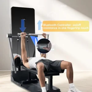 IMBODY POWER O Modern Fitness Power Station Smart Gym Mirror Multi Gym Machine Strength Training Equipment Unisex Home Trainer