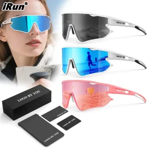 IRun Personalized Custom Sports Sunglasses Fashionable Cycling Glasses UV400 Protection Windproof Racing Sunglasses