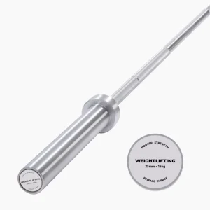 IWF Competition 15kg Hard Chrome Spring Steel Weightlifting Bar for Women
