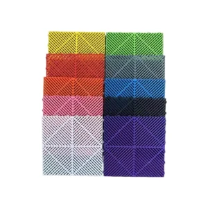 Impact Resistant Car Wash Floor Grating 400x400x18mm Interlocking Garage Floor Tiles Heavy Duty Plastic Garage Floor