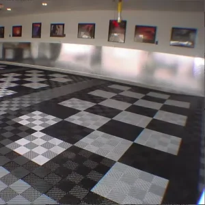 Impact Resistant Heavy Duty Interlocking Modular PP Car Showroom Basement Workshop Plastic Flooring Garage Floor Tiles