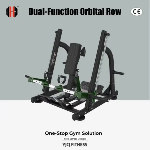 Independent Sliding-Arm Dual-Function Rowing Equipment with Angled Foot Platforms and Back Support