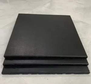 Indoor 1m x 1m Rubber Gym Floor Tiles for Exercise