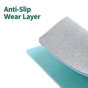 Indoor 5.2mm Crystal Sand PVC Flooring for Badminton Shock Absorbing Professional Training Venues