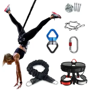 Indoor Bungee Cord Fitness Kit for Jumping and Suspension Yoga