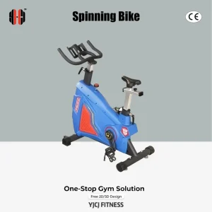 Indoor Cycling Bike Adjustable Seat Elevated Handlebar Foot Pedals Reinforced Support Frame Magnetic Resistance