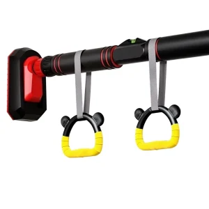 Indoor Door-Mounted Horizontal Pull-Up Bar, No-Drill, Model D-363