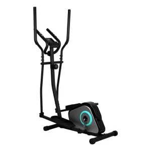 Indoor Elliptical Trainer Fitness Machine with LCD Display Heart Rate Monitor Manual Home Use