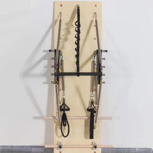 Indoor Home Studio Maple Wood Wall-Mounted Pilates Reformer for Yoga Training