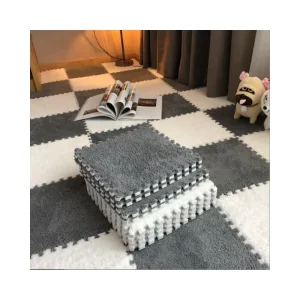 Indoor Interlocking Carpet Floor Mat for Kids, Babies, Gaming, Office, and Living Room Thick Prayer Design