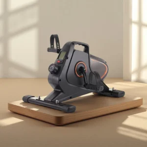 Indoor Mini Pedal Trainer Exercise Bike with LCD Display for Home Use Arm and Leg Rehabilitation for Elderly