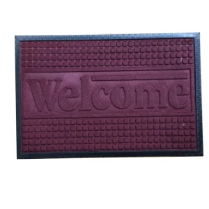 Indoor Outdoor Entrance Floor Mat Polyester Polypropylene Rubber Door Mat