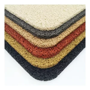 Indoor PVC Coil Mat Roll, Classic Loop Pile Spaghetti Mat, Home and Car Use, Clean Room