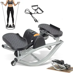 Indoor Rock Stepper Lateral Rocking Fitness Equipment Home Use Gym Workouts Treadmill Machine Low Impact Metal Portable Compact