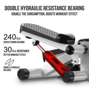 Indoor Silent Steel Elliptical Stepper with Hydraulic Pulling Rope