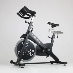 Indoor Spinning Exercise Bike with Electromagnetic Control for Home Gym