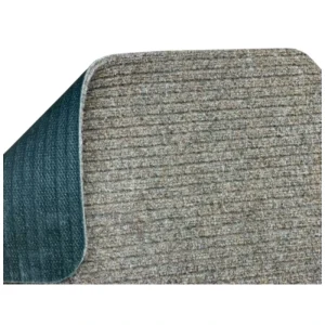 Indoor absorbent ribbed doormat with latex backing, non-slip