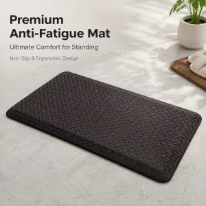 Industrial Heavy-Duty Anti-Fatigue PU Leather Rubber Mat for Commercial Factory Floors Non-Slip
