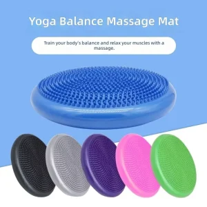Inflatable Balance Cushion Yoga Balance Pad Air Stability Disc PVC Anti-Burst with Pump 9 Colors