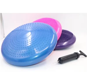 Inflatable Balance Disc Wobble Cushion Yoga Exercise Fitness Training Office Seat Relaxation Massage Stability