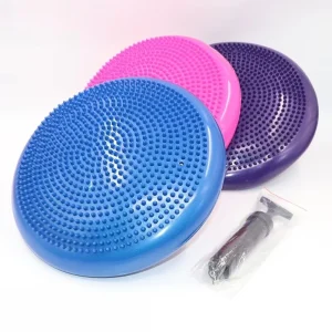 Inflatable Balance Pad Inflated Wobble Disc Massage Fitness Cushion for Yoga Gym Core Balance Exercise