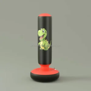 Inflatable Dinosaur Punching Bag for Kids Ages 3-14, Bounce-Back Action, Sand/Water-Fill Base