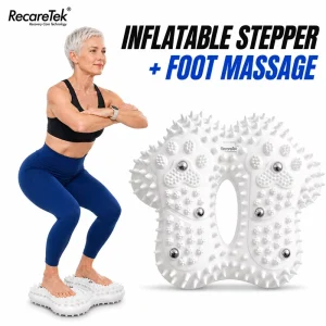 Inflatable Dual-Mode Stepper Exercise Equipment with Massage Board, PVC Material