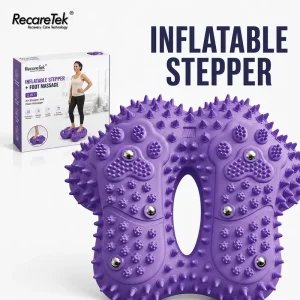 Inflatable Dual-Mode Stepper for Senior Fitness Training and Massage Stepping