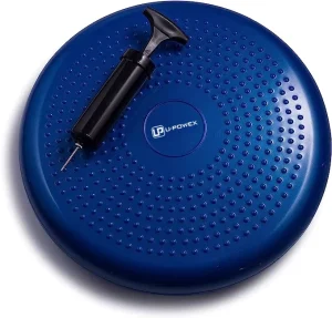 Inflatable Exercise Balance Disc Wobble Cushion Massage Training Seat Cushion