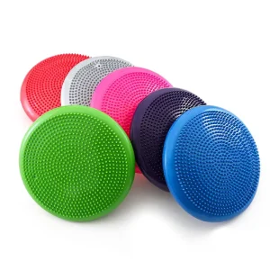 Inflatable Fitness Balance Cushion Yoga Exercise Stability Pad Massage Trainer Custom Factory