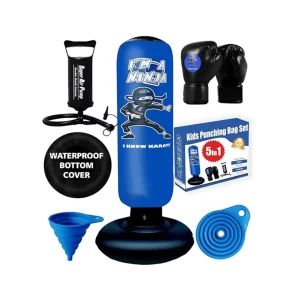 Inflatable Kids Punching Bag for Martial Arts with Bounce-Back Design