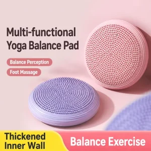 Inflatable PVC Balance Disc with Massage Nubs for Stability and Core Exercise