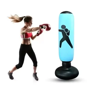 Inflatable Punching Bag Boxing, Karate, and Taekwondo Training Equipment