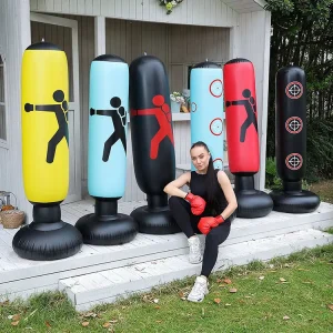 Inflatable Punching Bag for Kids Free Standing PVC Inflatable Kick Boxing Bag