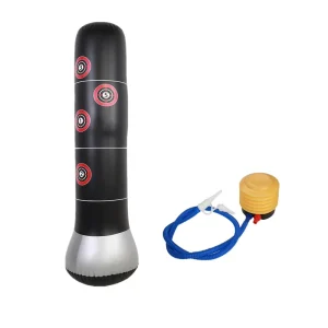 Inflatable Punching Column for Adults Teen Adjustable Height Boxing Trainer