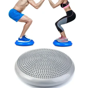 Inflatable Wobble Balance Disc Cushion for Knee and Ankle Yoga Fitness