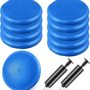 Inflatable Yoga Balance Cushion Ball for Meditation, Strength Training, and Massage