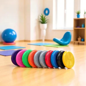 Inflatable Yoga Balance Pad and Seat Cushion for Training and Exercise